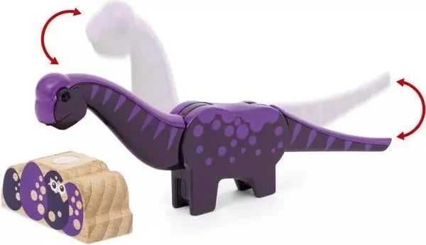 Set aventurë dinosaurësh Ravensburger BRIO, dru, për fëmijë