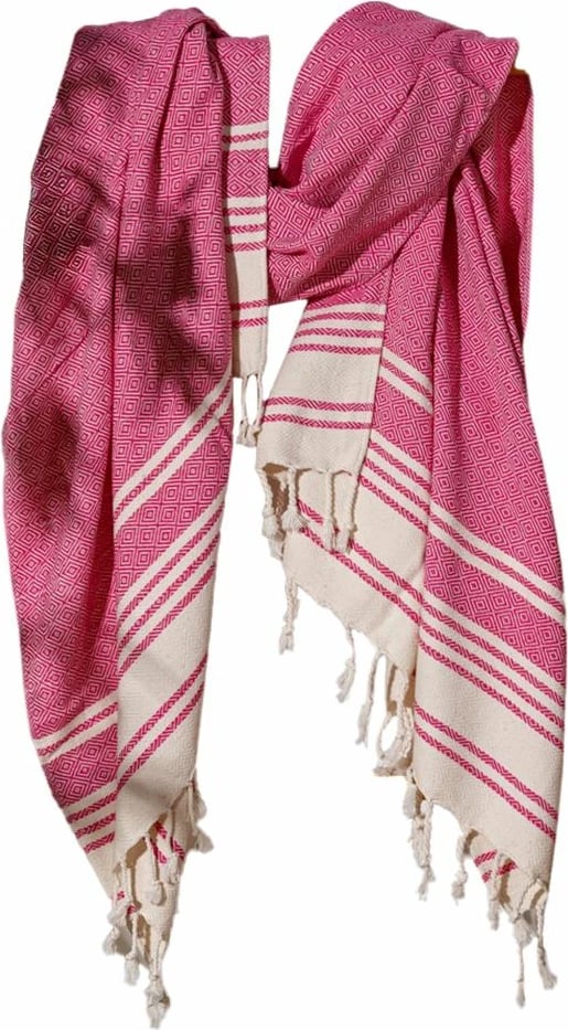 Peshqir plazhi Fouta, ngjyrë fuchsia, New Diamond, Mijölnir