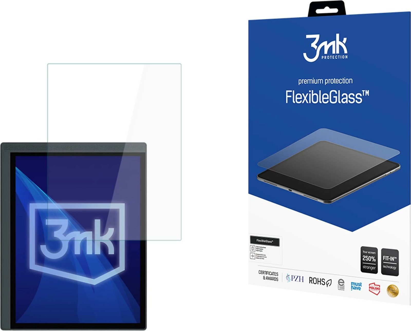 Xham mbrojtës hibrid 3mk FlexibleGlass për Bigme B1051, transparent