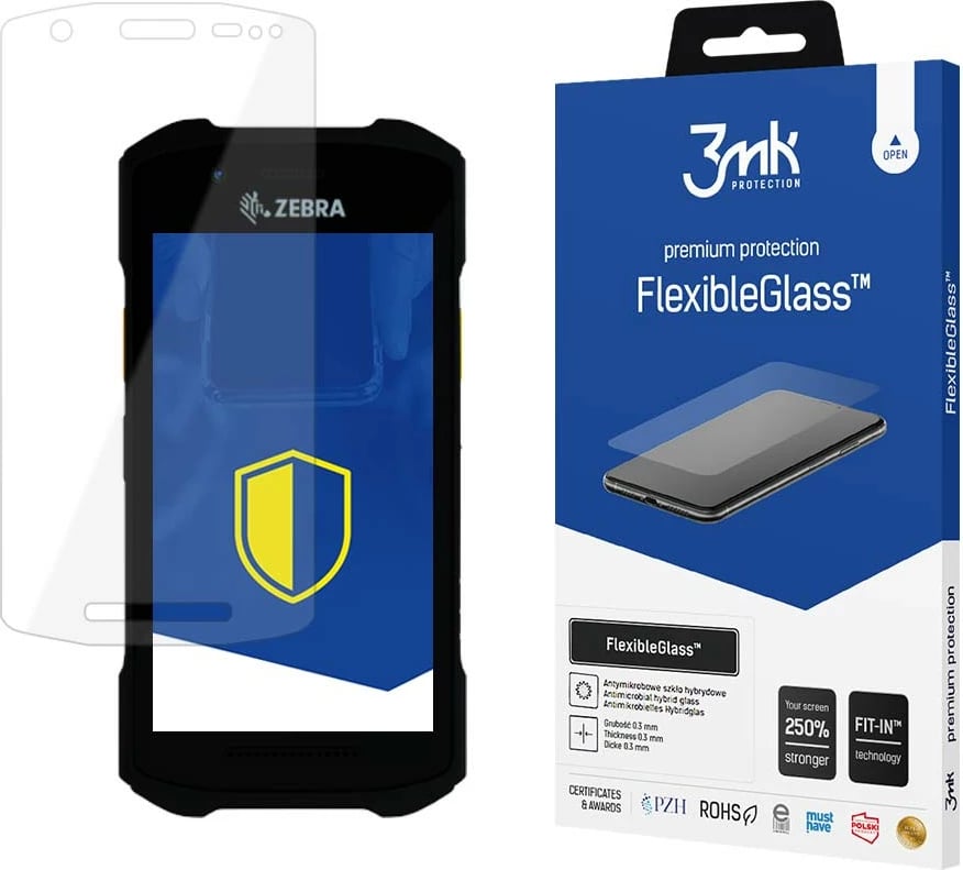 Mbështjellës xhami hibrid 3mk FlexibleGlass për Zebra TC26BK