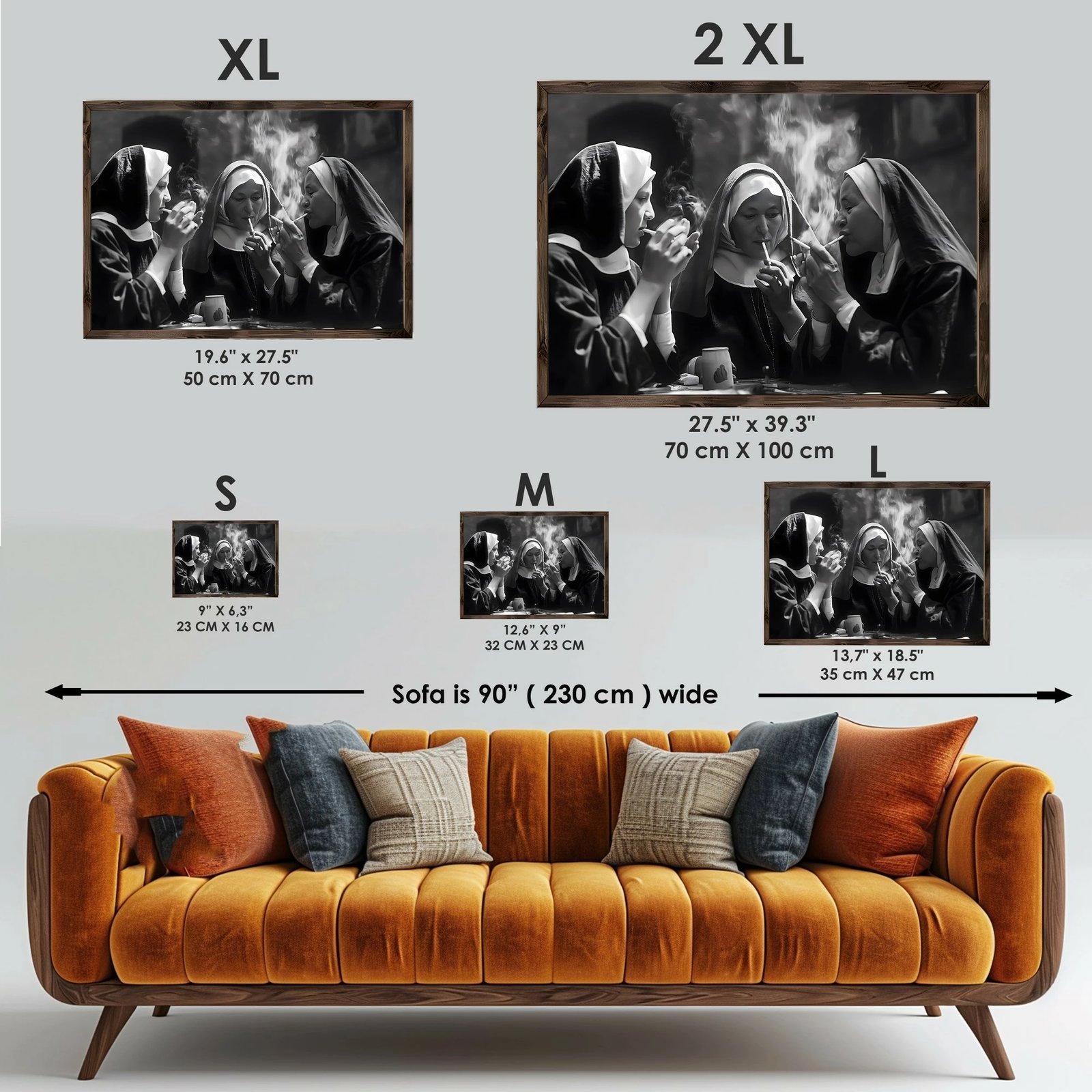 Pikturë dekorative me kornizë MDF, Wallity, GE155-L