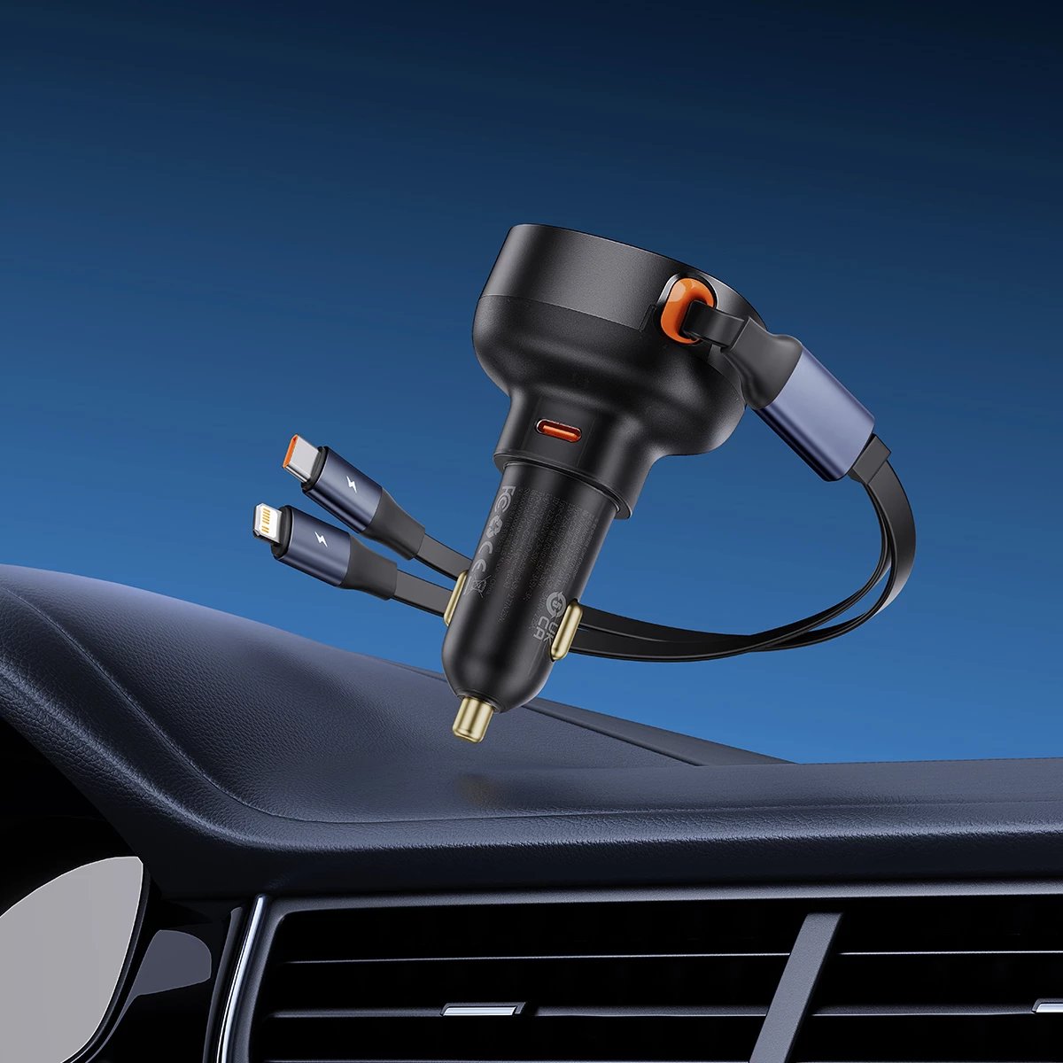 Karikues veture Baseus Enjoyment, 60W, me kabllo USB-C/Lightning, i zi Karikues veture Baseus Enjoyment, 60W, me kabllo USB-C/Lightning, i zi