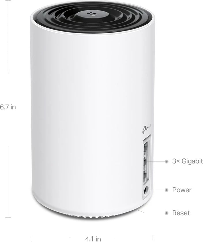 Router mesh TP-LINK Deco XE75, 3-pack, Wi-Fi 6E AXE5400, Bardhë