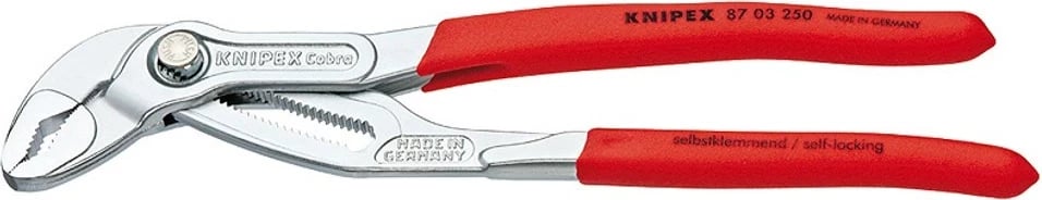 KNIPEX pinca 87 03 250, 250 mm, Plastikë, Kuqe