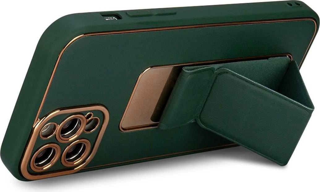 Mbështjellës Hurtel New Kickstand Case për iPhone 13 Pro Max, me qëndrim, e zezë