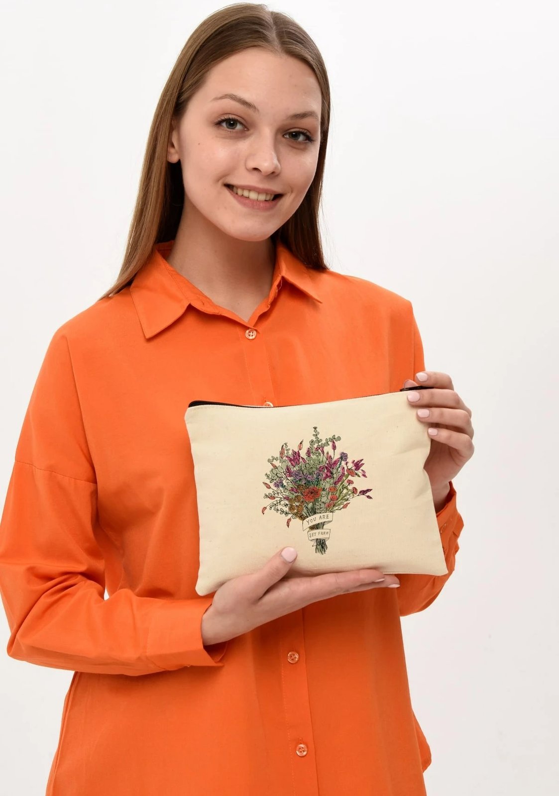 Çantë për make-up Zoozie Bags, krem, 25x18cm, 0745