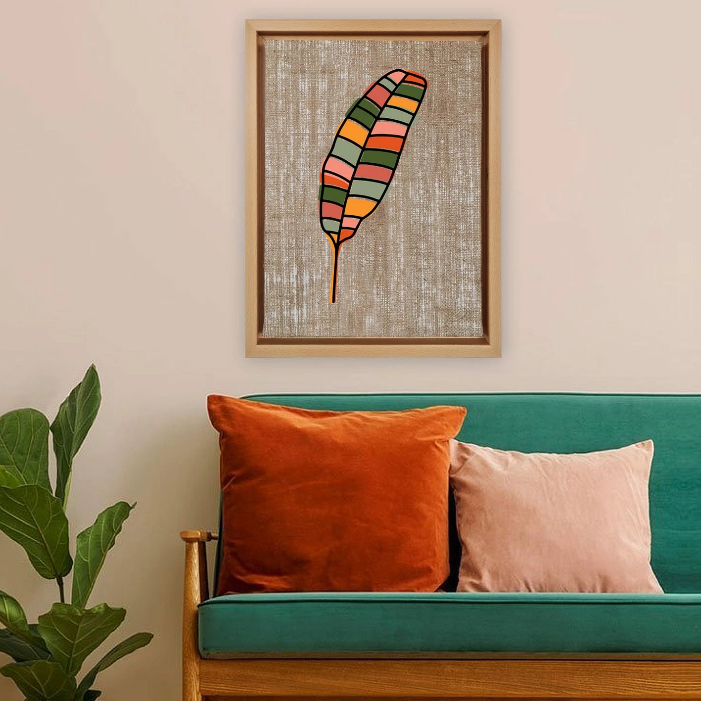 Pikturë dekorative në kanavacë, shumëngjyrëshe, LNJ119377806774 - 6696