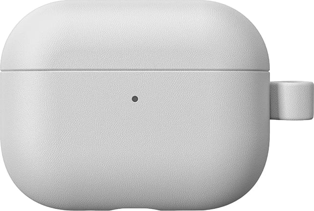 Mbështjellës mbrojtës për AirPods Pro 3, AmazingThing Glamor, lëkurë poliester + mikrofibrë, me karabinë, gri