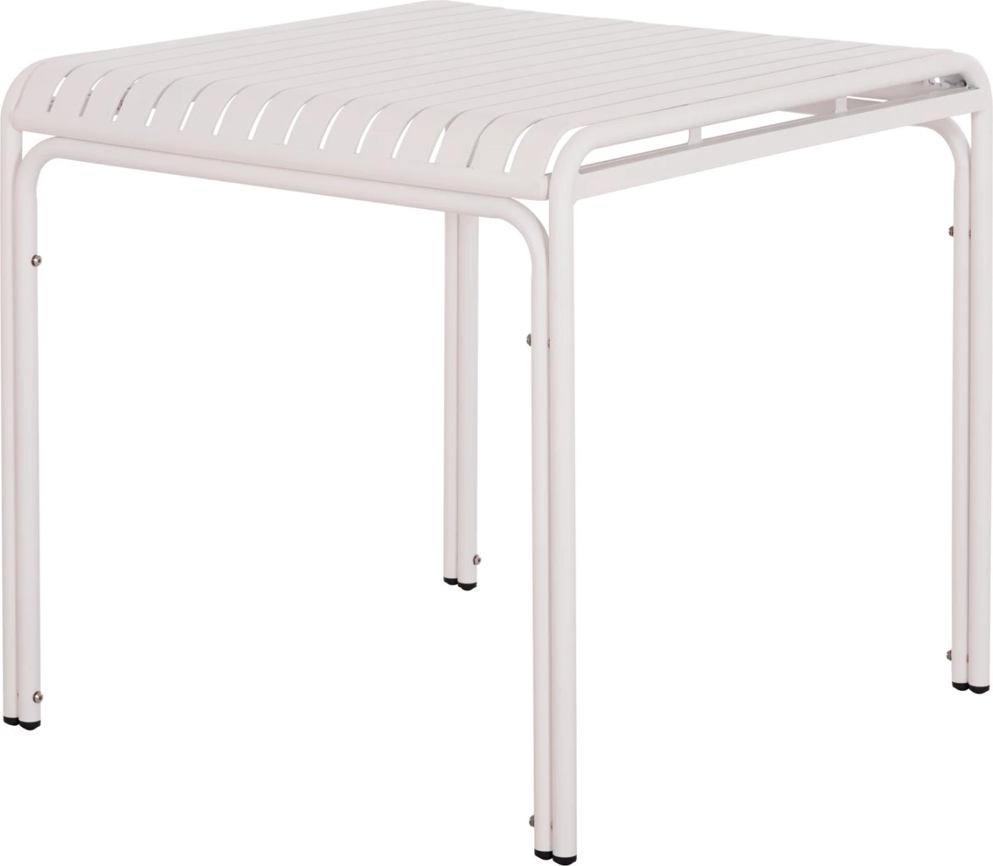 Tavolinë katrore alumini për jashtë, ngjyrë e bardhë, RACHEL FH6338.02, 80x80x75cm