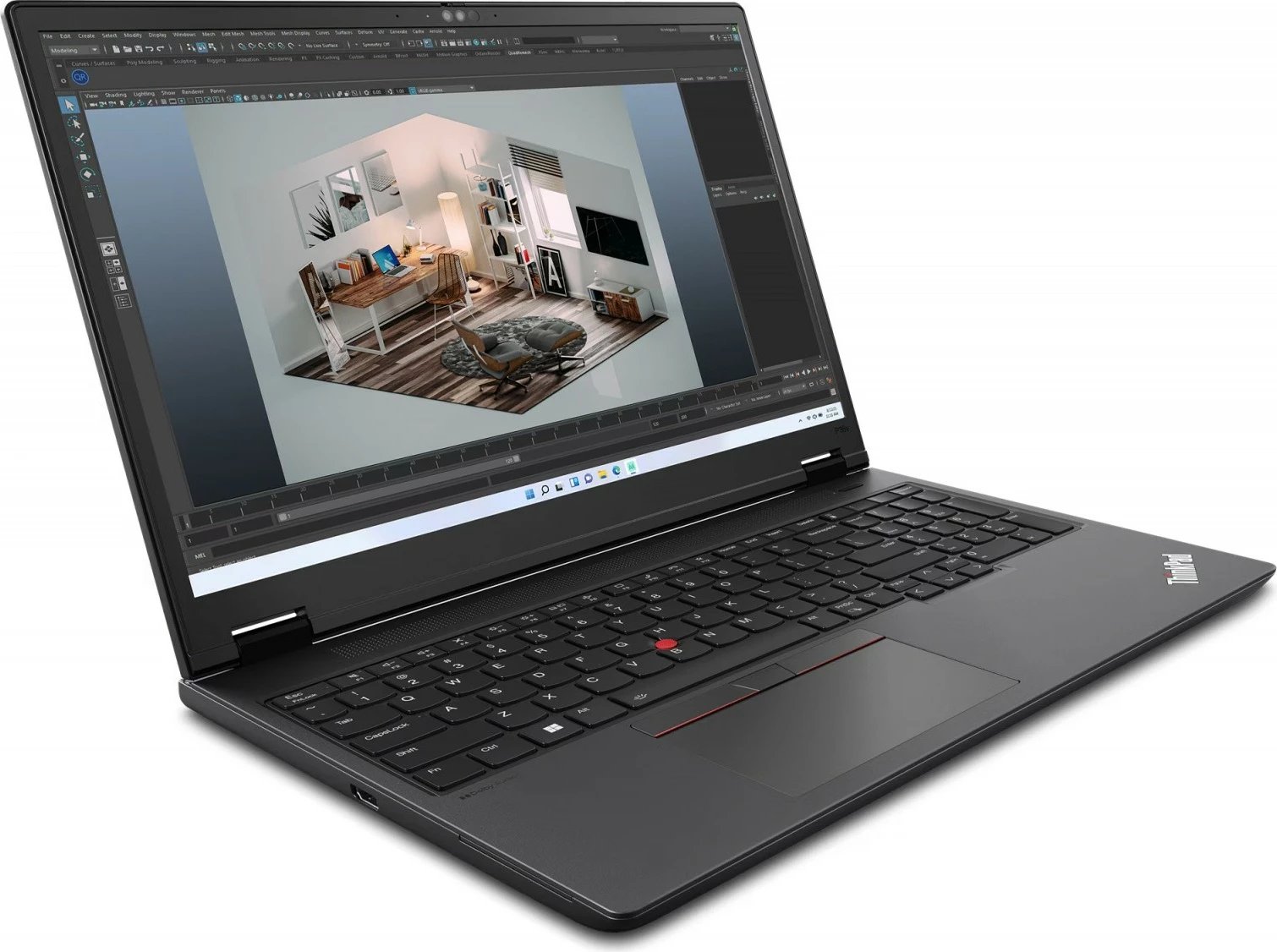 Stacion pune mobil Lenovo ThinkPad P16v Gen 2, Intel Core Ultra 7 155H, 32 GB RAM, 1 TB SSD, Nvidia RTX 1000 6GB, 16" WQUXGA, E zezë