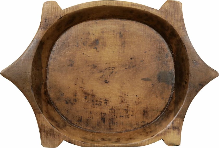 Tabaka dekorative formë breshke, dru, ngjyrë kafe, 38x23x13cm Tabaka dekorative formë breshke, dru, ngjyrë kafe, 38x23x13cm