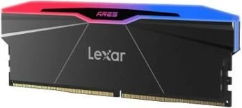 RAM Memorje Lexar ARES RGB DDR5, 32GB (2x16GB), 7600 MHz, e zezë RAM Memorje Lexar ARES RGB DDR5, 32GB (2x16GB), 7600 MHz, e zezë
