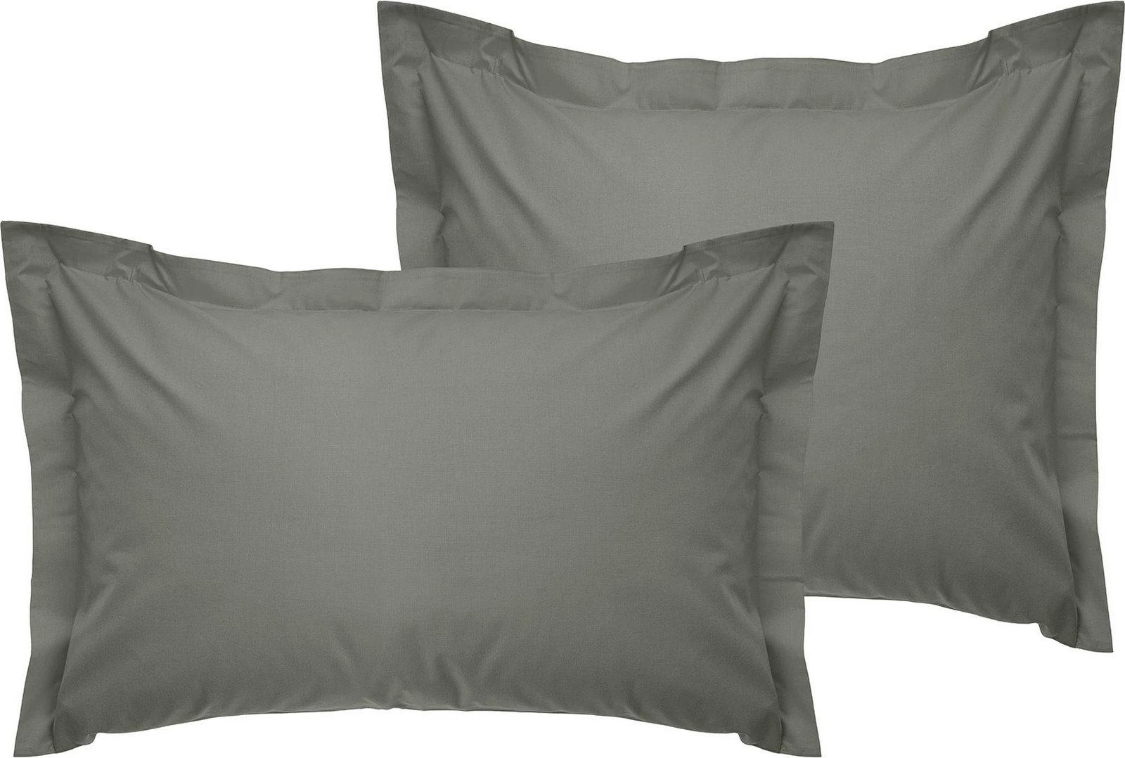 Set jastëkësh Oxford (2 copë), ngjyrë gri e errët, L'essentiel, 60x60+5cm