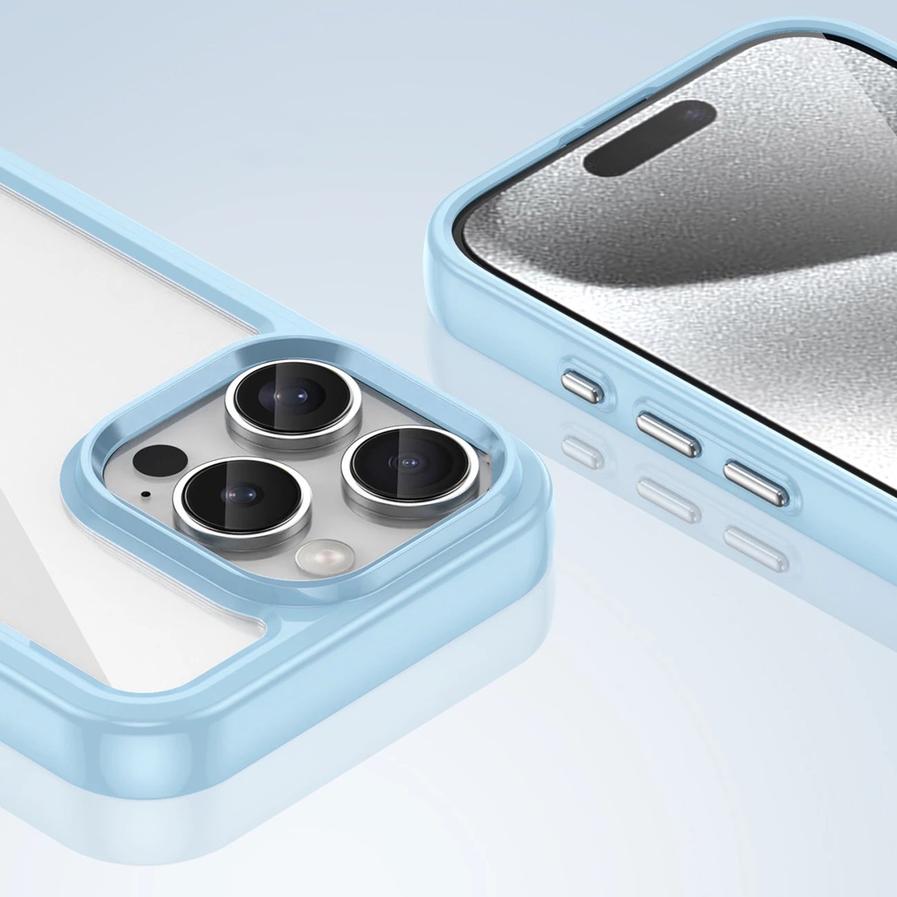 Mbështjellës Hurtel Outer Space Case për iPhone 16e, TPU & PC, Blu