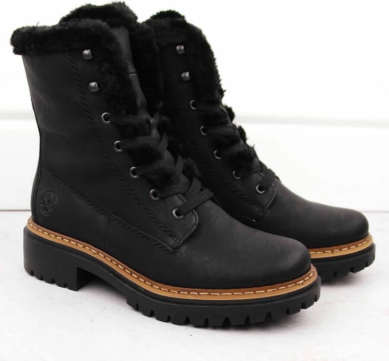 Çizme femra Rieker, të zeza