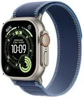 Smartwatch Apple Watch Ultra 3 49mm GPS + Cellular, kasë titani natyral, Trail Loop blu/bright blu