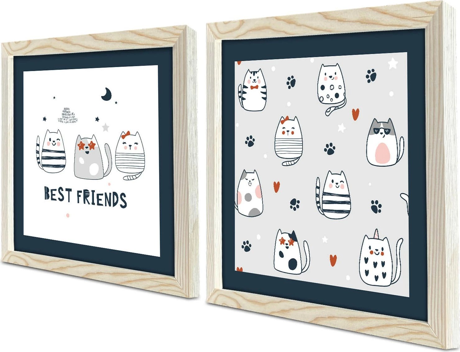 Pikturë dekorative me kornizë MDF (2 copë), Wallity, 2P3333KCT-012