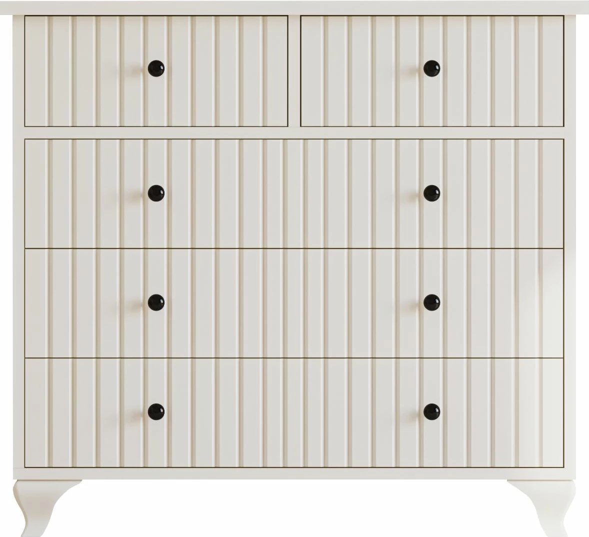 Komodë Skye Decor, ngjyrë e bardhë mat, RB-185-09