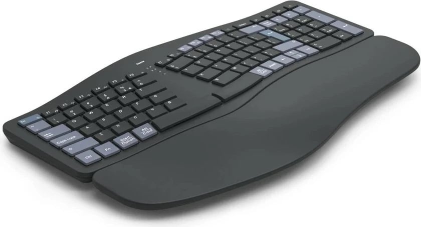Tastierë ergonomike Hama WK-900, wireless, anglisht, e zezë