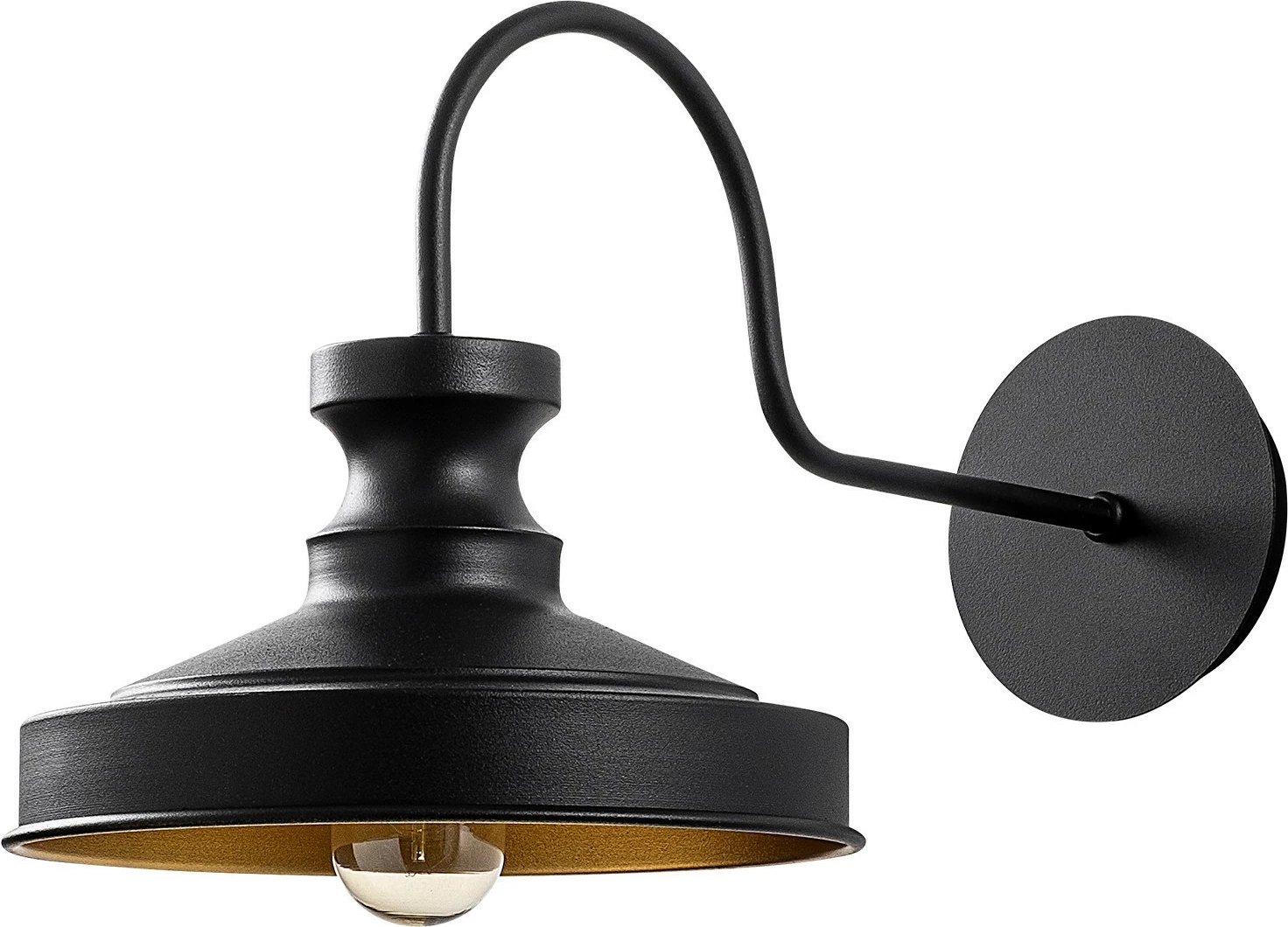 Llambë muri Opviq, Berceste, e zezë, 22x42x23cm Llambë muri Opviq, Berceste, e zezë, 22x42x23cm