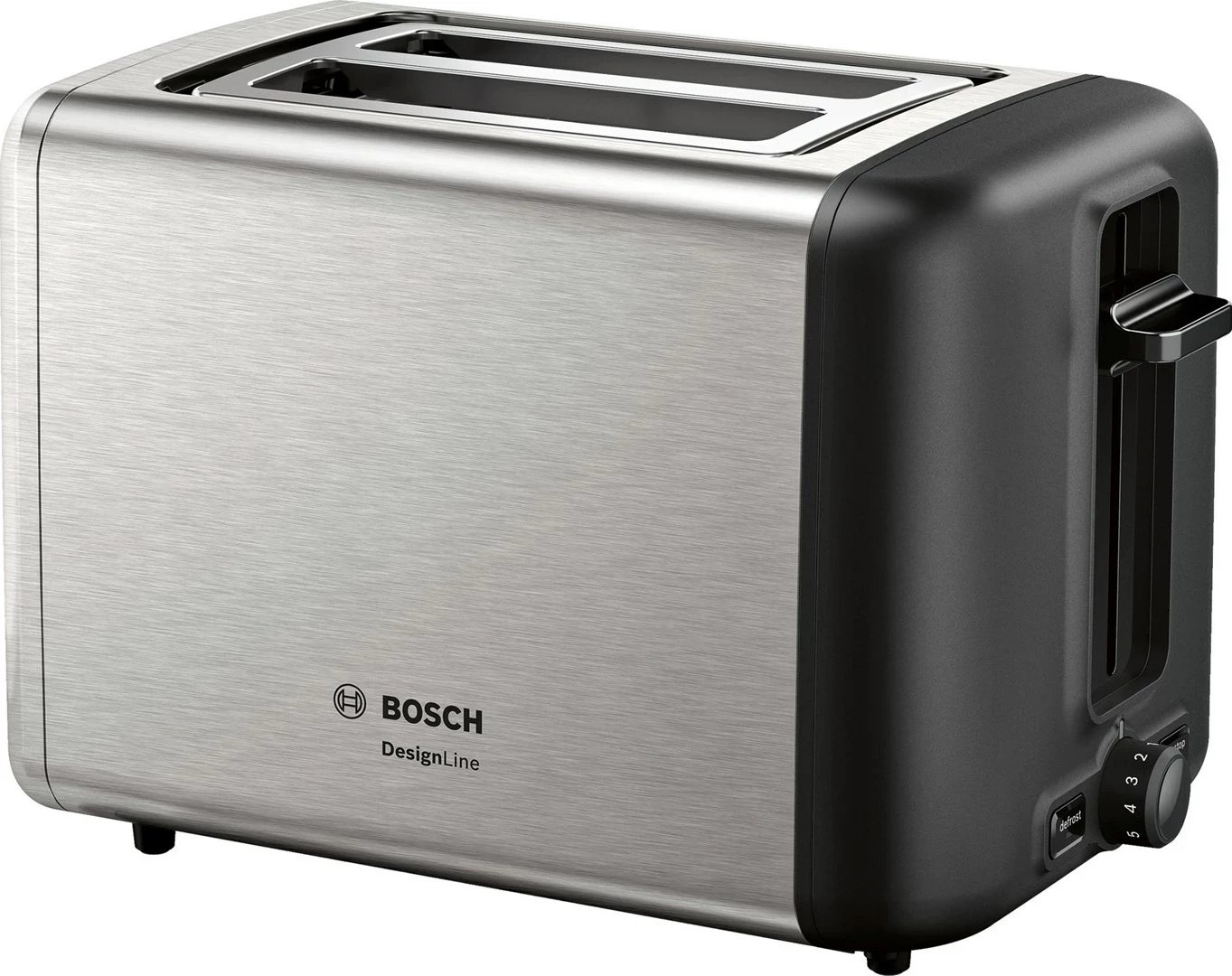 Toster Bosch TAT3P420, 2 feta, 970 W, Ngjyrë e zezë, Çelik inox