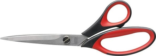 Gërshërë shumëpërdorimëshe Bessey D820-250, dorezë e zezë/kuqe