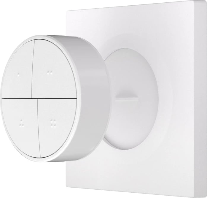 Buton inteligjent pa tela ZigBee, Sonoff, SNZB-01M, 4 taste, eWeLink-Remote, TouchLink, bateri CR2477, i bardhë