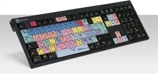 Tastierë LogicKeyboard Adobe Premiere Pro CC, full-size, QWERTZ, me kabllo, USB, shumëngjyrëshe