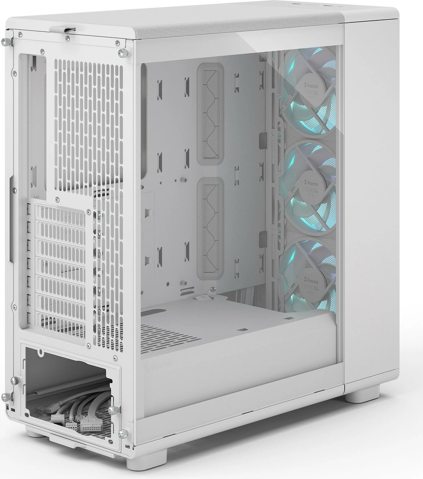 Kasë Fractal Design Epoch White TG RGB, Midi Tower, xham i temperuar, RGB, e bardhë