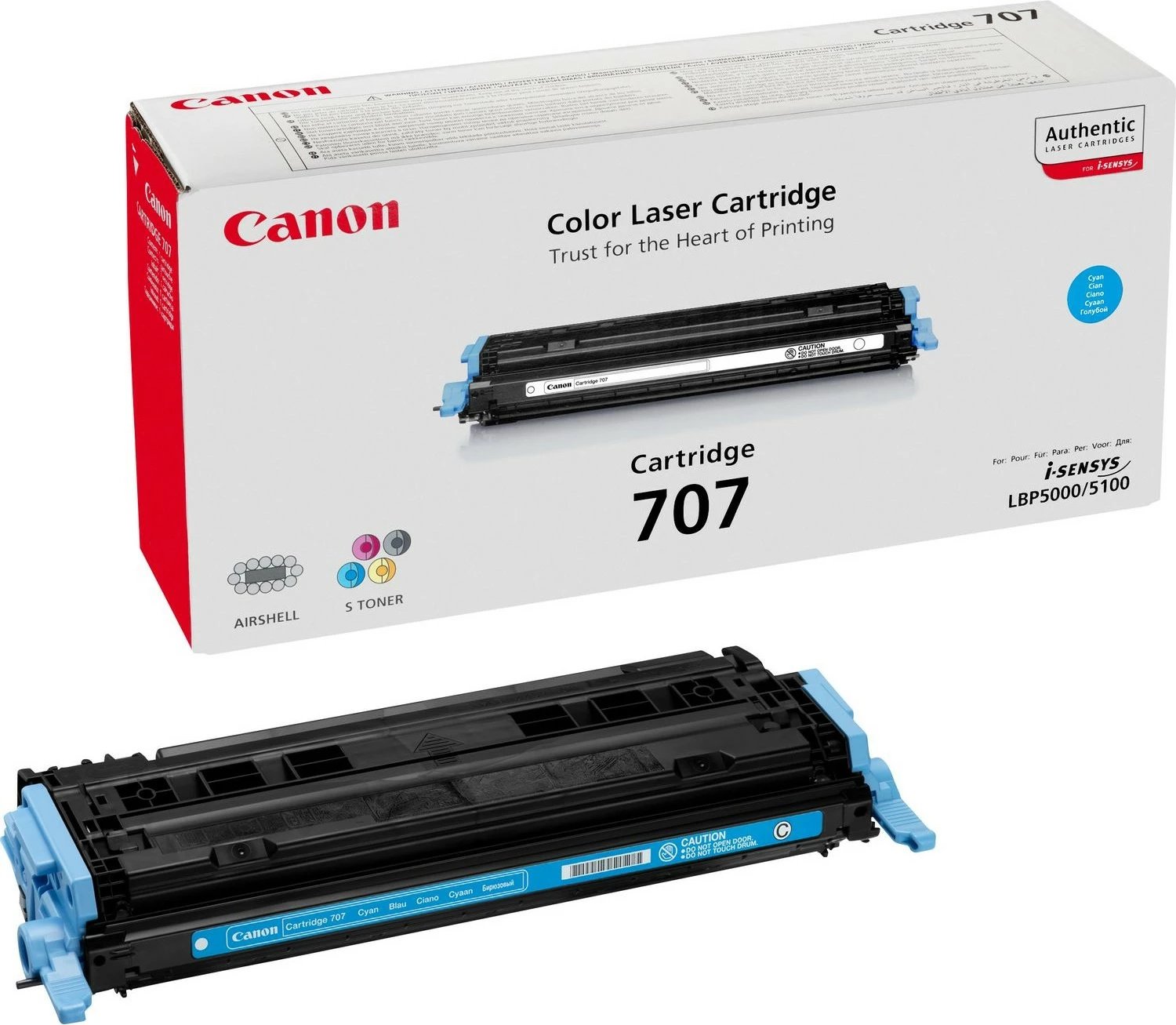 Toner Canon 707, 2000 faqe, Cyan, 1 copë Toner Canon 707, 2000 faqe, Cyan, 1 copë