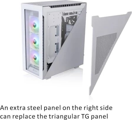Kasë Thermaltake Divider 500 TG Snow ARGB, Midi Tower, e bardhë