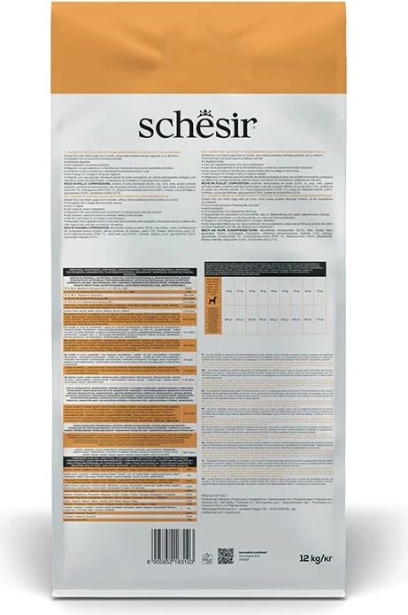 Ushqim për qen Schesir, 12 kg