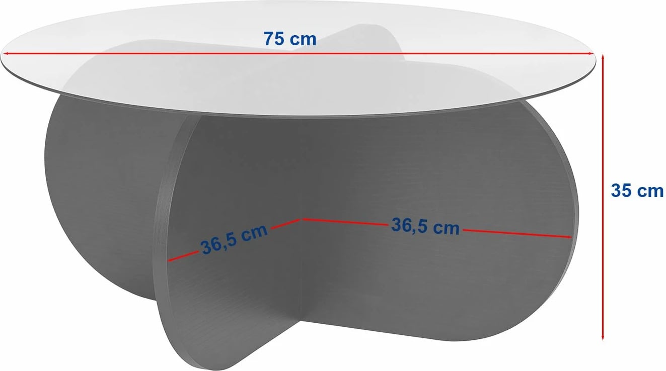 Tavolinë kafeje Nordure, Aeris, travertin, transparente
