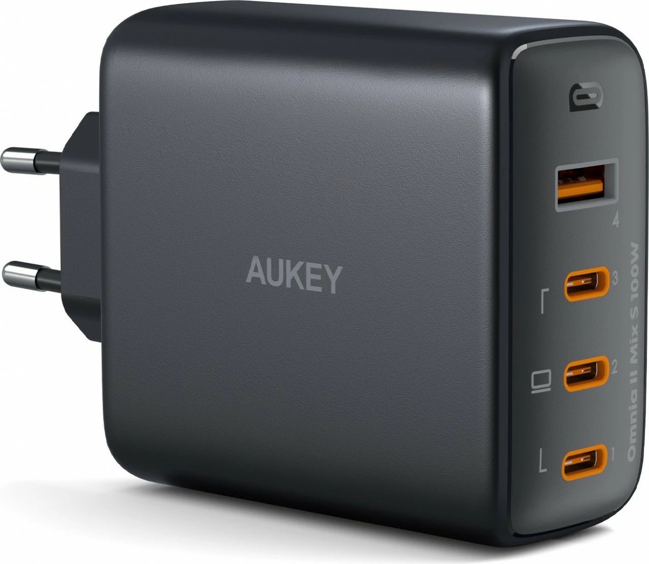 Karikues muri AUKEY PA-B7S Omnia II, 100W, 4xUSB (3xUSB-C + 1xUSB-A), i zi
