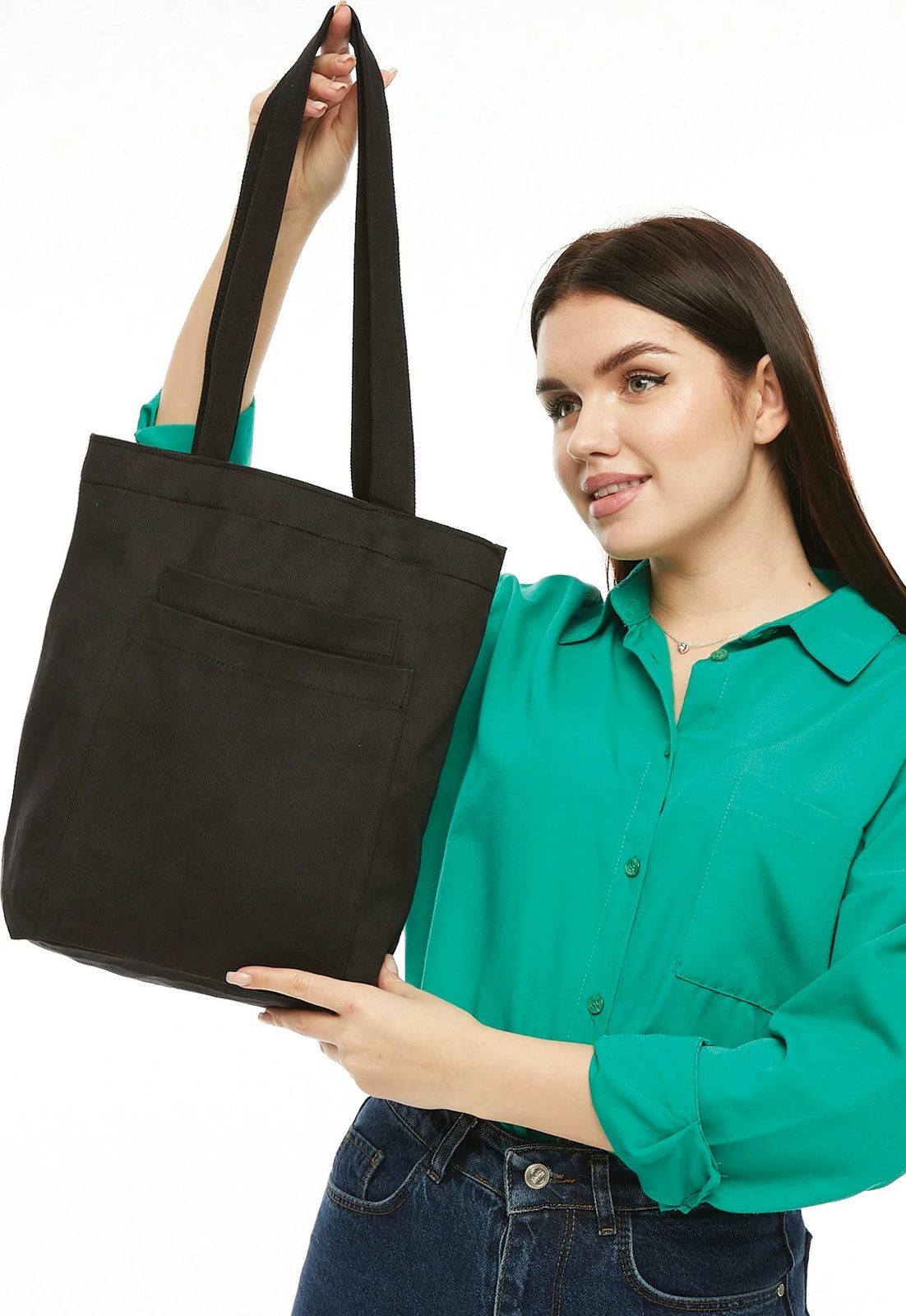 Çantë tote, ngjyrë e zezë, Zoozie Bags, 2116