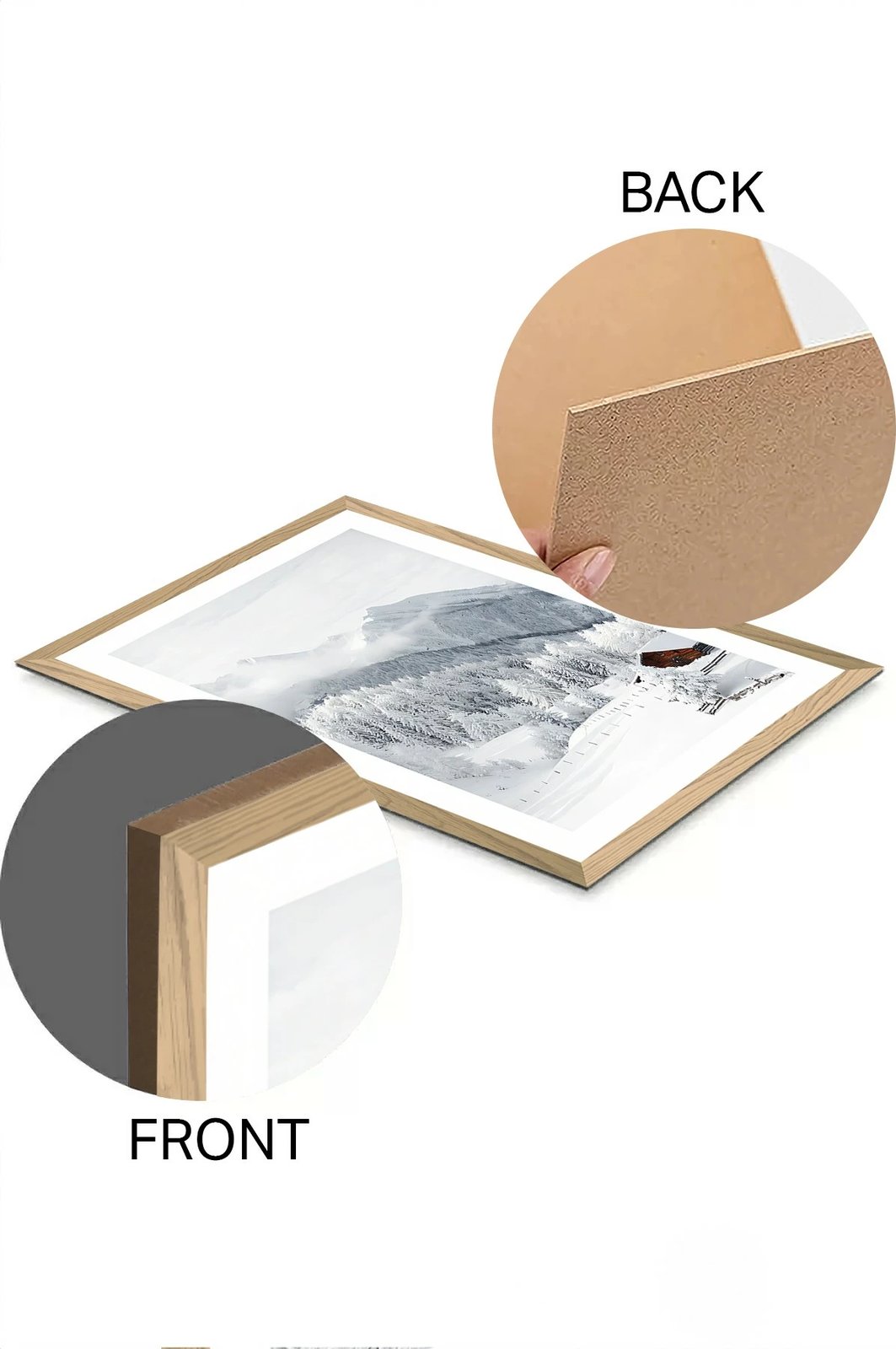 Pikturë dekorative Wallity, shumëngjyrëshe, Tekhammdf120, 33x48cm