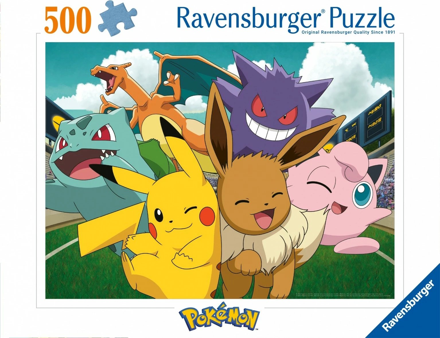 Puzzle Pokemon Ravensburger 500 pjesë, klasik