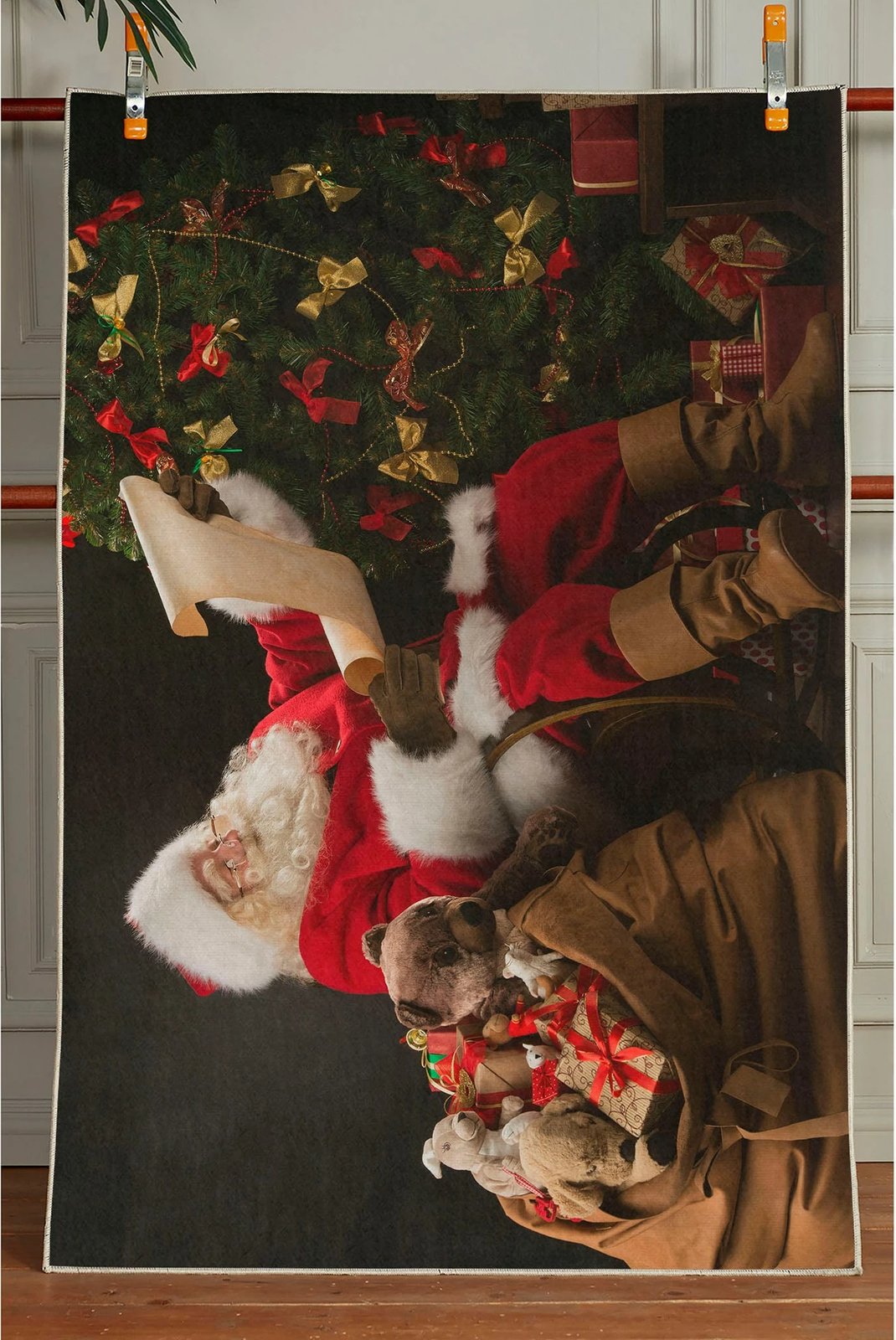 Qilim multingjyrësh me Santa Claus, 80x120cm, Woopamuk434