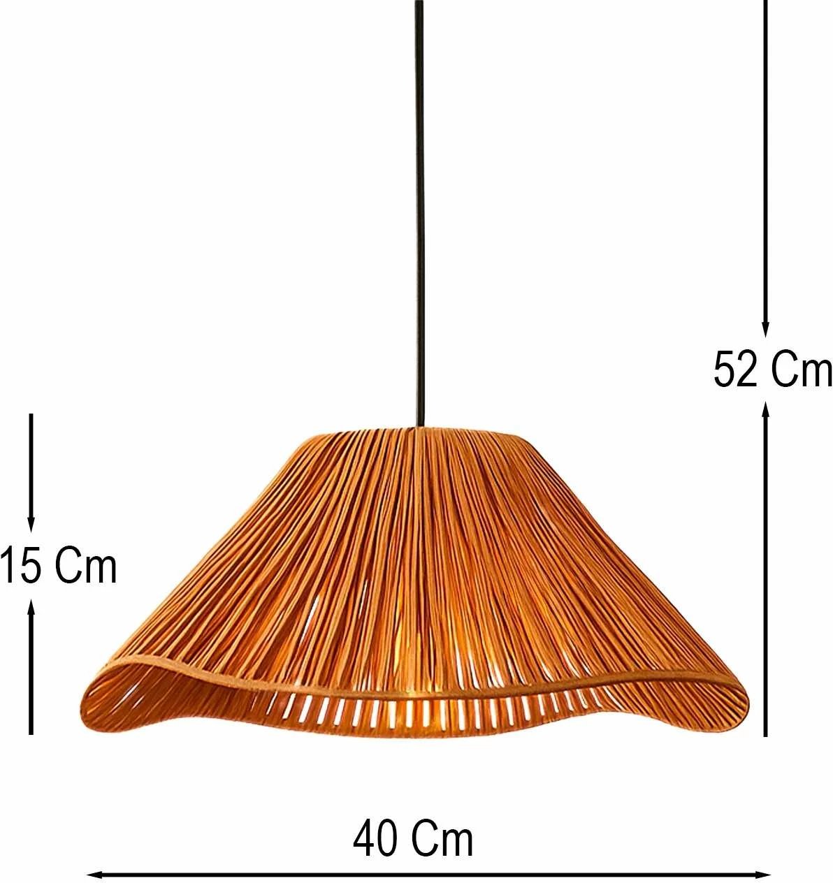 Llambë tavani Opviq, Rayen, ngjyrë amber, kapak makrame, lartësi e rregullueshme Llambë tavani Opviq, Rayen, ngjyrë amber, kapak makrame, lartësi e rregullueshme