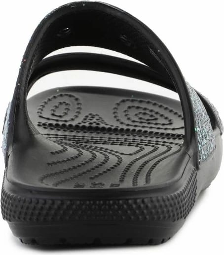 Shapka për vajza Crocs, modeli Classic Glitter, të zeza