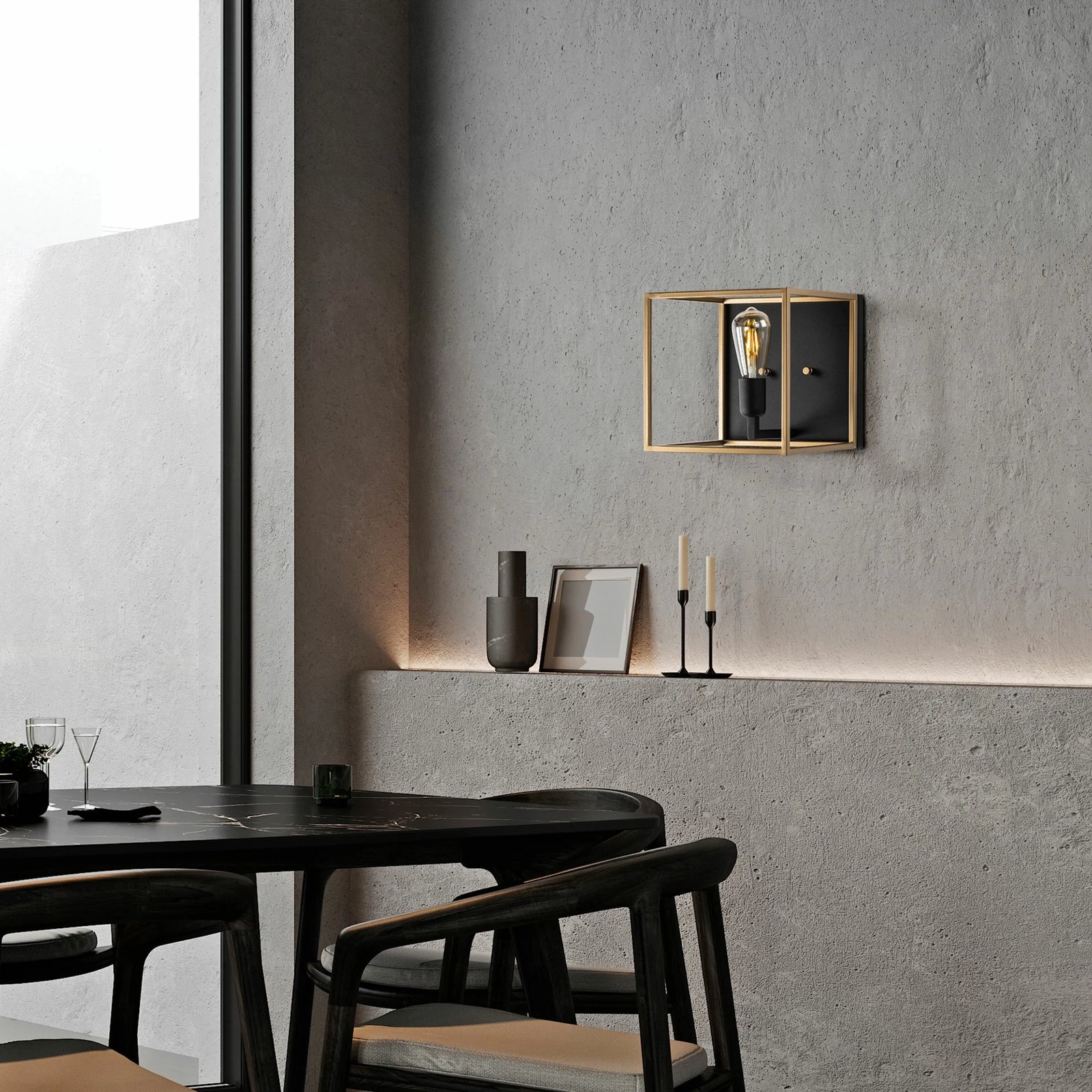 Llambë muri Opviq, ngjyrë ari dhe e zezë, 13751