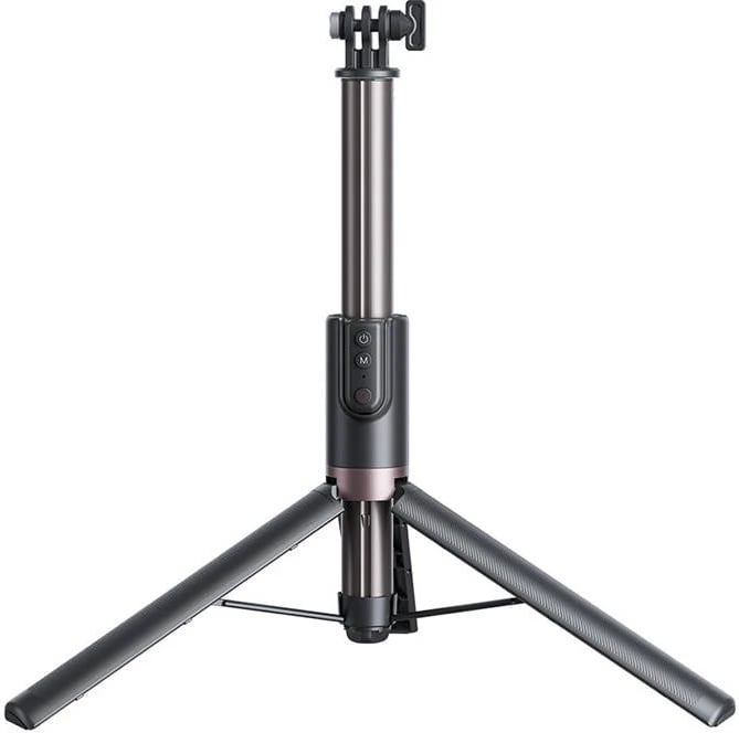 Selfie stick me tripod Telesin TE-RCSS-003, 130cm, me telekomandë, i zi