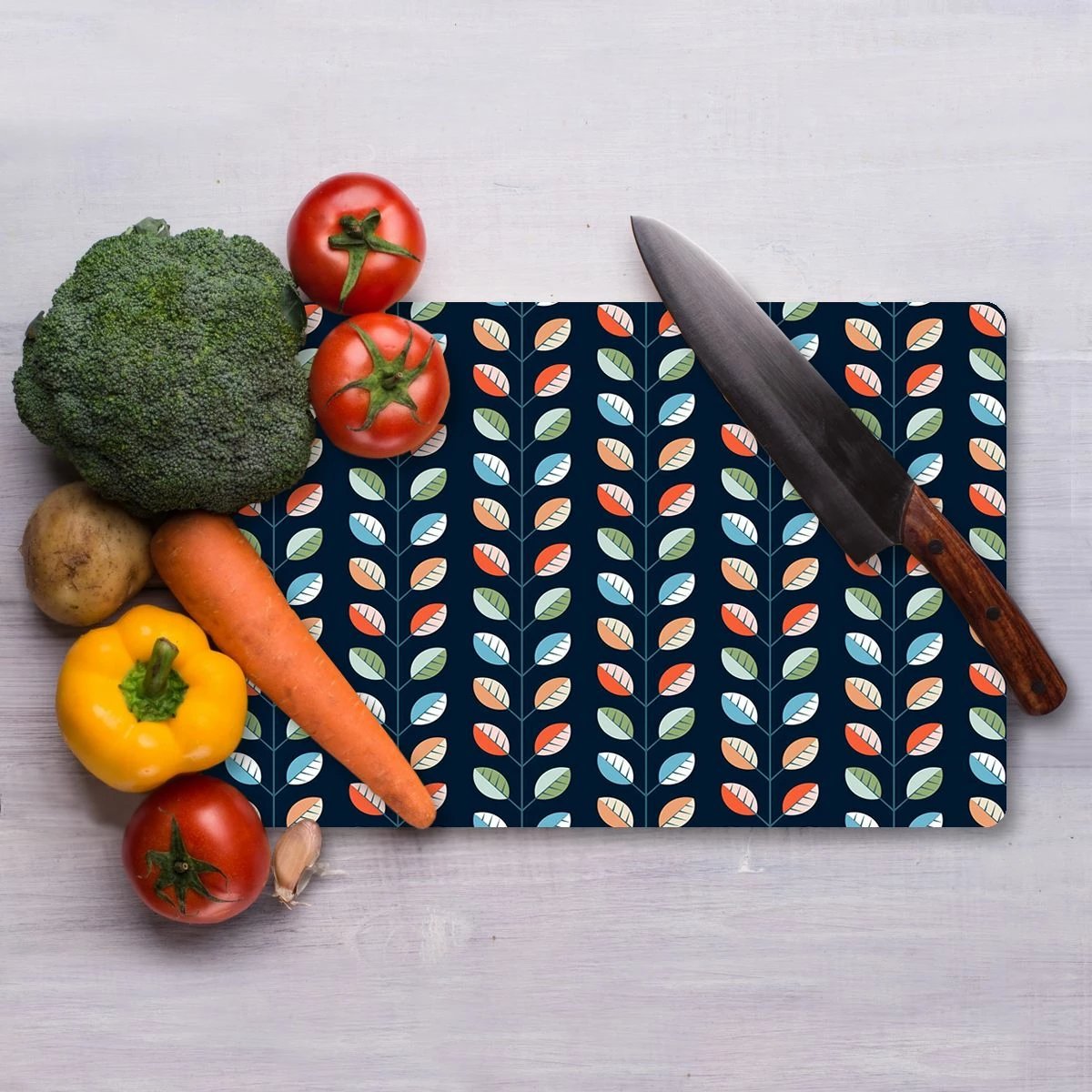 Dërrasë prerëse prej xhami të temperuar, shumëngjyrëshe, Hermia Ckt74 - 3040, 30x40cm