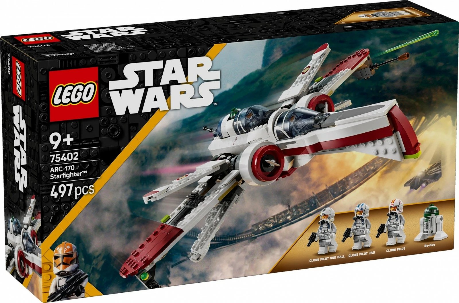 Set LEGO Star Wars ARC-170 Fighter 75402, 497 pjesë, me 4 figurina
