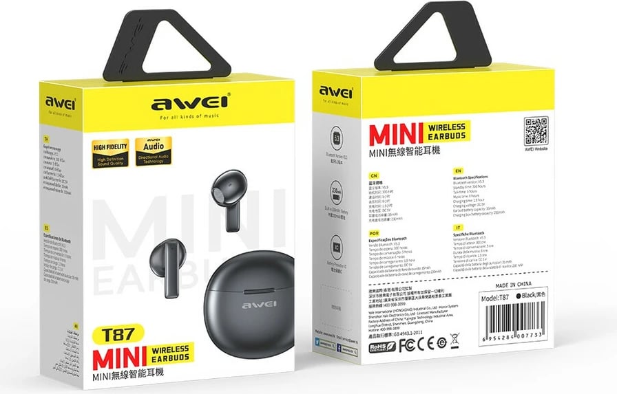 Kufje Me Bluetooth AWEI T87