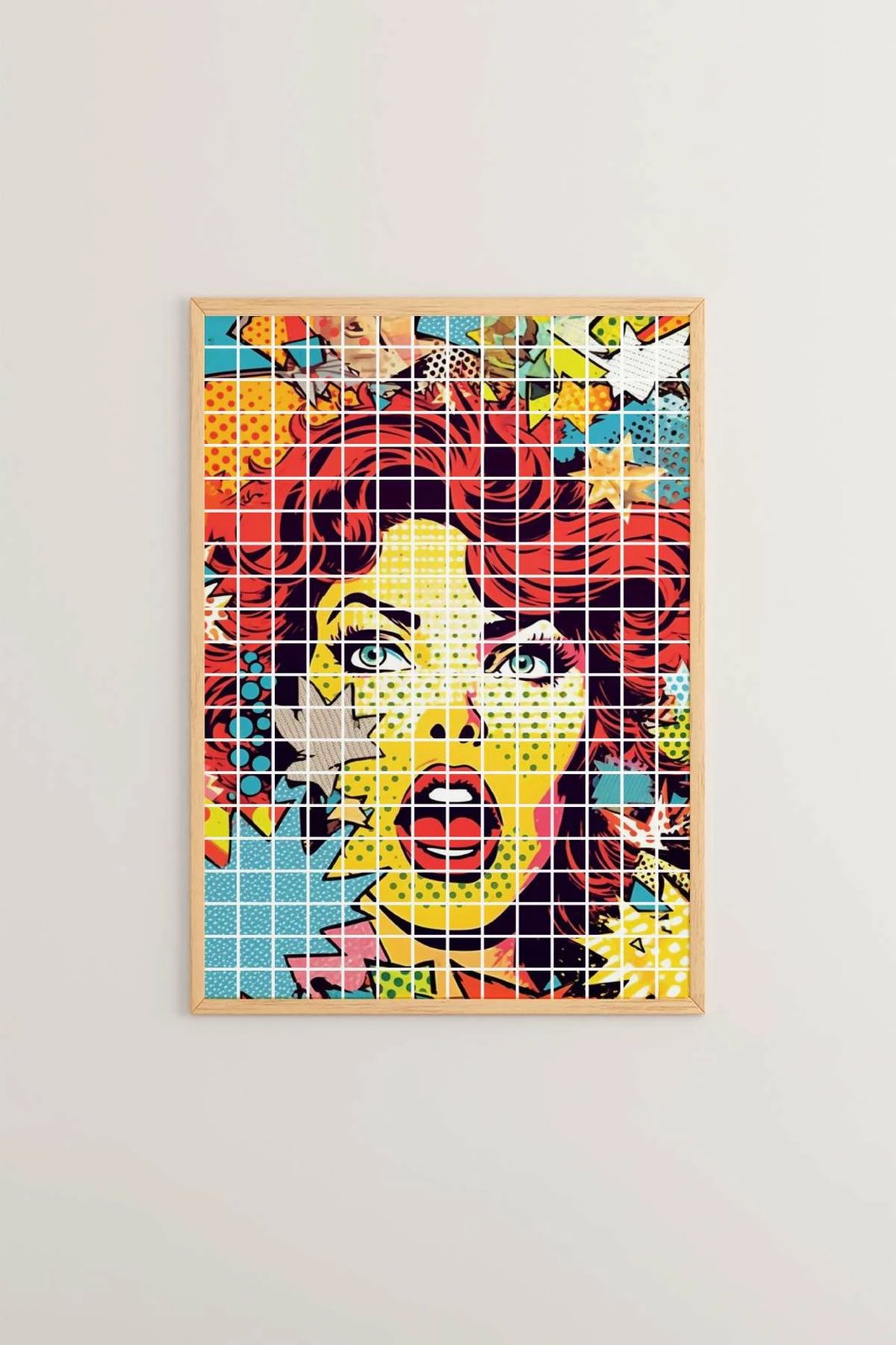 Pikturë dekorative me kornizë, Wallity, Popkare20, shumëngjyrëshe, 33x48cm