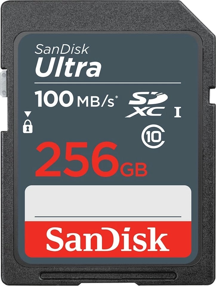 Kartelë SD Sandisk Ultra 256GB, 100MB/s