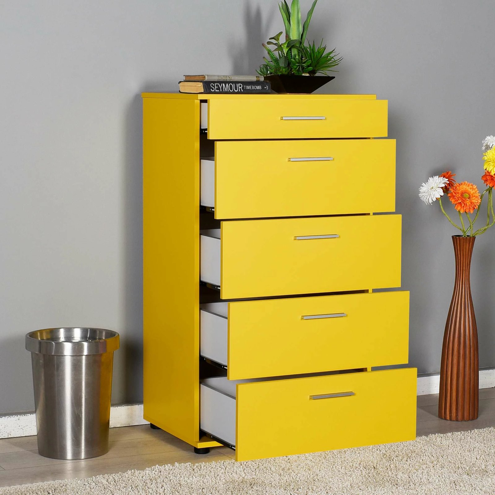 Komodë Hanah Home Trendline, e verdhë