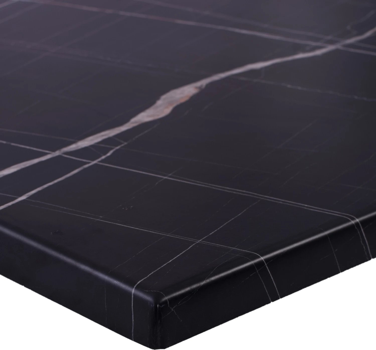 Sipërfaqe tavoline katrore, pamje mermeri të zi, 741 FH1, 60x60cm