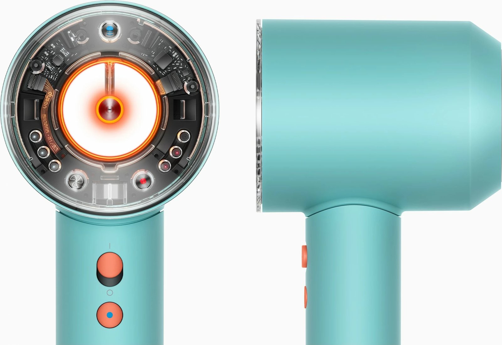 Tharëse flokësh Dyson Supersonic Nural, 1600 W, 13.3 l/s, Blu, Portokalli Tharëse flokësh Dyson Supersonic Nural, 1600 W, 13.3 l/s, Blu, Portokalli